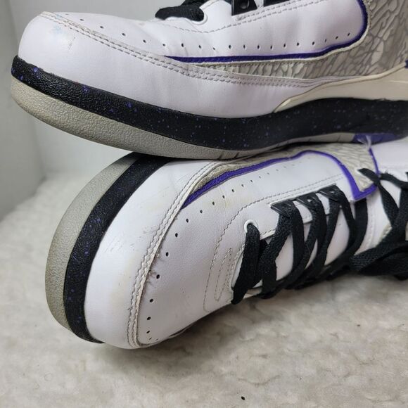 Nike Air Jordan 2 Retro Concord 2014 Men's Shoes Size 8 White Purple 385475-153 - Picture 11 of 11